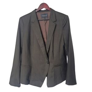 Lafayette 148 New York Wool Blazer, Brown, Womens Size 14